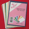 Card fronts, pkt of 37 colours